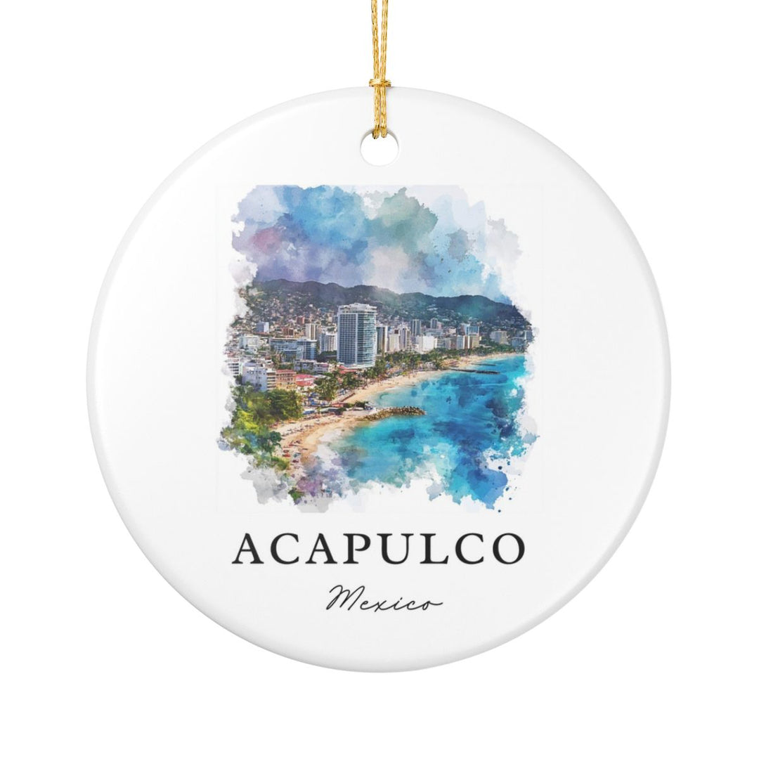 Acapulco Mexico Ornament: Unique Acapulco Souvenir, Acapulco Mexico Xmas Decor, and Authentic Acapulco Gift