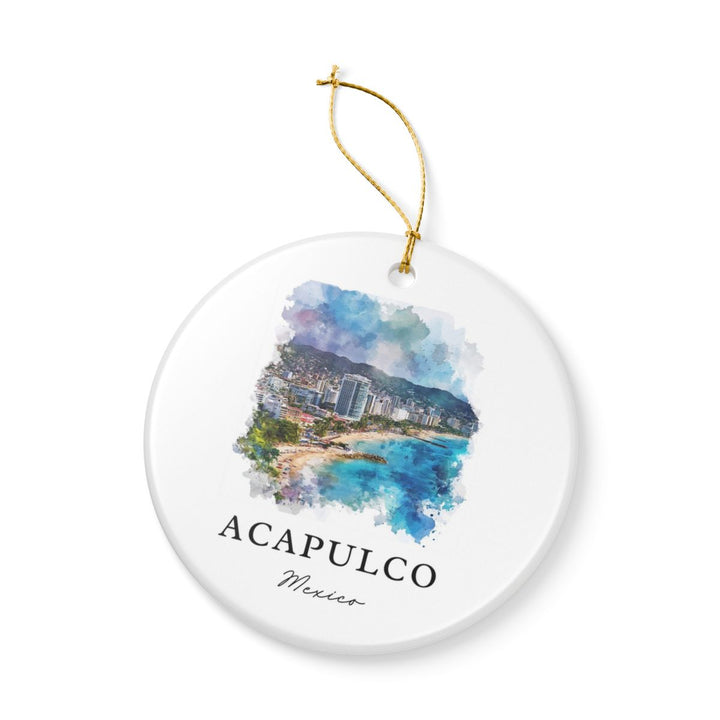 Acapulco Mexico Ornament: Unique Acapulco Souvenir, Acapulco Mexico Xmas Decor, and Authentic Acapulco Gift