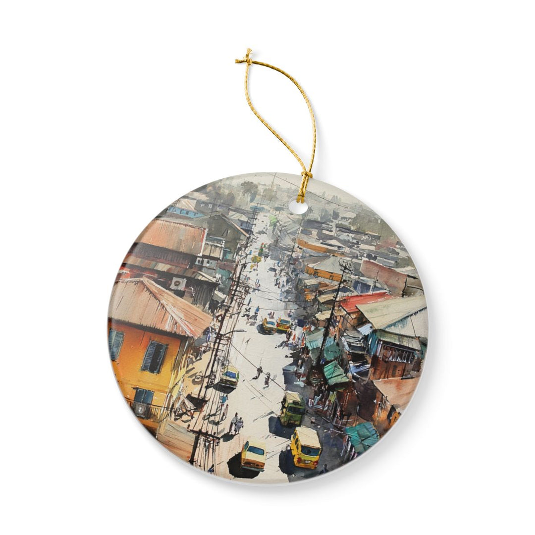 Accra Ghana Ornament: Unique Accra Souvenir, Accra Ghana Xmas Decor, and Authentic Accra Gift