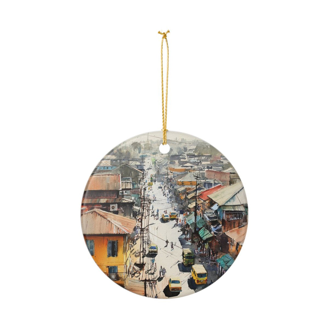Accra Ghana Ornament: Unique Accra Souvenir, Accra Ghana Xmas Decor, and Authentic Accra Gift