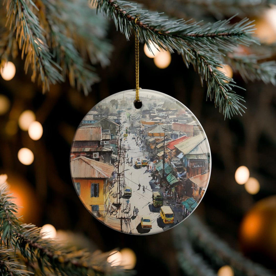 Accra Ghana Ornament: Unique Accra Souvenir, Accra Ghana Xmas Decor, and Authentic Accra Gift