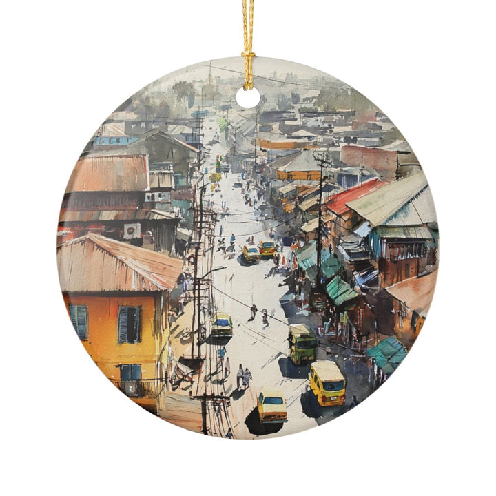 Accra Ghana Ornament: Unique Accra Souvenir, Accra Ghana Xmas Decor, and Authentic Accra Gift