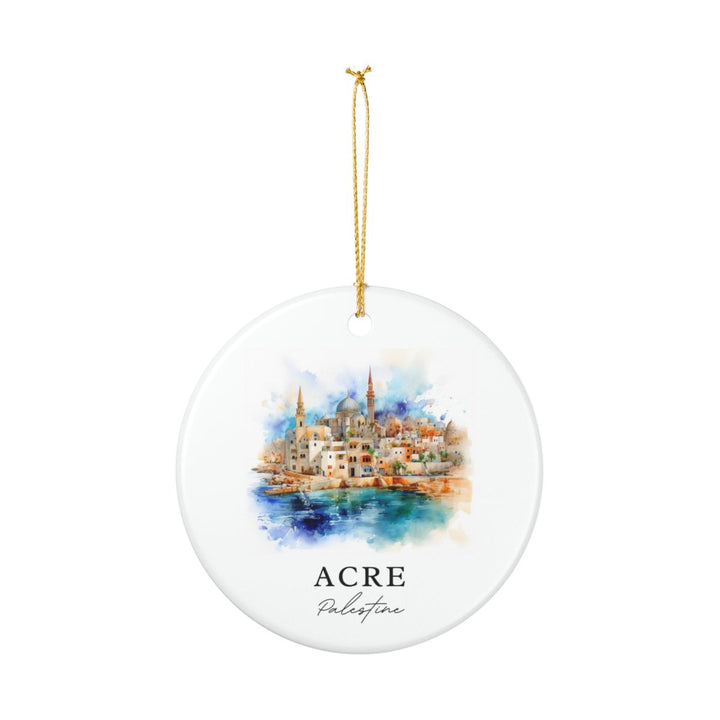 Acre Palestine Ornament: Unique Acre Palestine Souvenir, Acre Palestine Xmas Decor, and Authentic Acre Palestine Gift