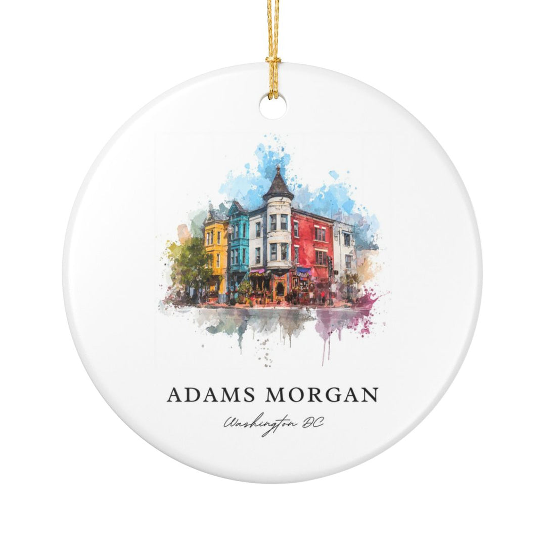 Adams Morgan Washington D C Ornament: Unique Adams Morgan Washington D C Souvenir, Adams Morgan Washington D C Xmas Decor, and Authentic Adams Morgan Washington D C Gift