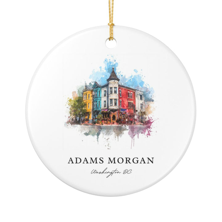Adams Morgan Washington D C Ornament: Unique Adams Morgan Washington D C Souvenir, Adams Morgan Washington D C Xmas Decor, and Authentic Adams Morgan Washington D C Gift