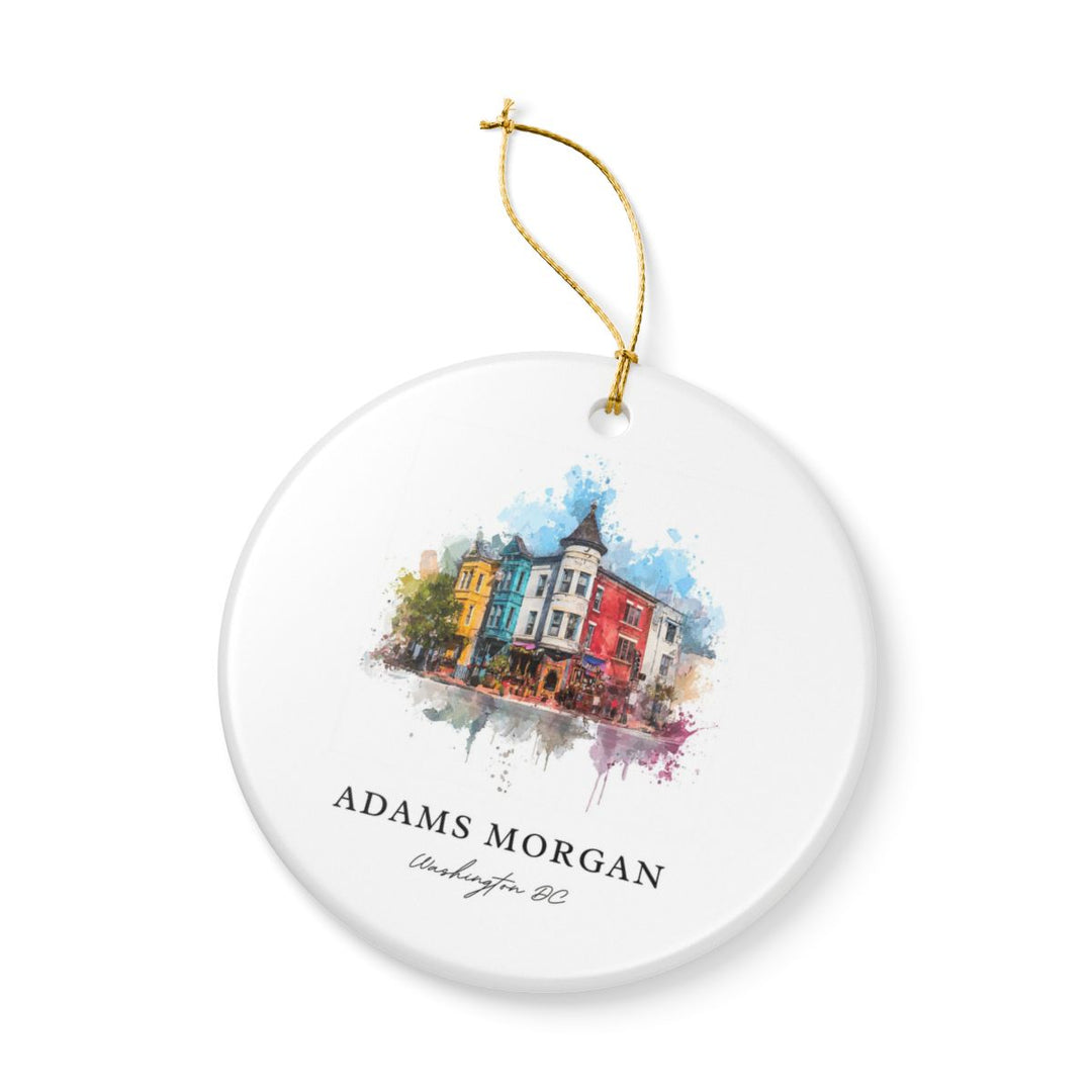 Adams Morgan Washington D C Ornament: Unique Adams Morgan Washington D C Souvenir, Adams Morgan Washington D C Xmas Decor, and Authentic Adams Morgan Washington D C Gift