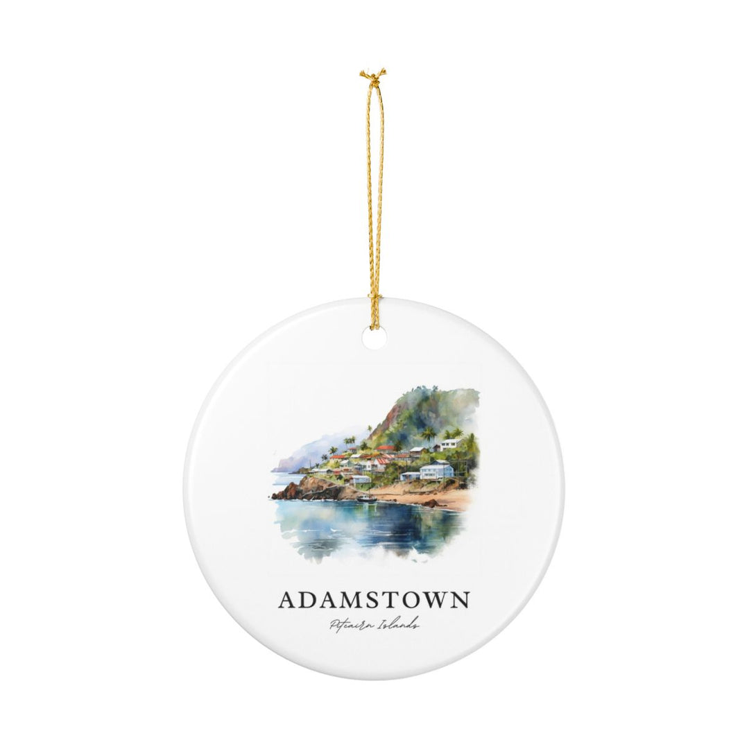 Adamstown Pitcairn Islands Ornament: Unique Adamstown Pitcairn Islands Souvenir, Adamstown Pitcairn Islands Xmas Decor, and Authentic Adamstown Pitcairn Islands Gift
