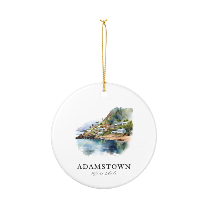 Adamstown Pitcairn Islands Ornament: Unique Adamstown Pitcairn Islands Souvenir, Adamstown Pitcairn Islands Xmas Decor, and Authentic Adamstown Pitcairn Islands Gift