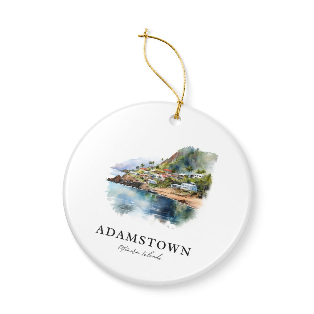 Adamstown Pitcairn Islands Ornament: Unique Adamstown Pitcairn Islands Souvenir, Adamstown Pitcairn Islands Xmas Decor, and Authentic Adamstown Pitcairn Islands Gift