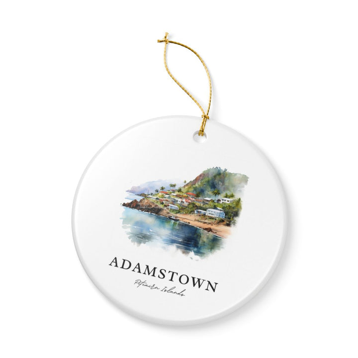 Adamstown Pitcairn Islands Ornament: Unique Adamstown Pitcairn Islands Souvenir, Adamstown Pitcairn Islands Xmas Decor, and Authentic Adamstown Pitcairn Islands Gift