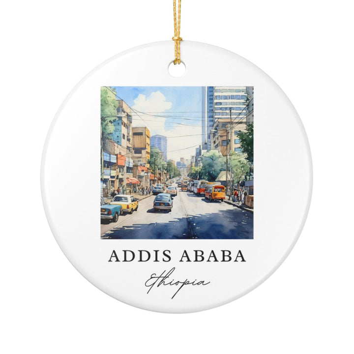 Addis Ababa Ornament: Unique Addis Ababa Souvenir, Addis Ababa Xmas Decor, and Authentic Addis Ababa Gift