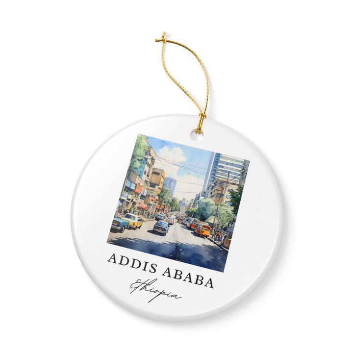 Addis Ababa Ornament: Unique Addis Ababa Souvenir, Addis Ababa Xmas Decor, and Authentic Addis Ababa Gift