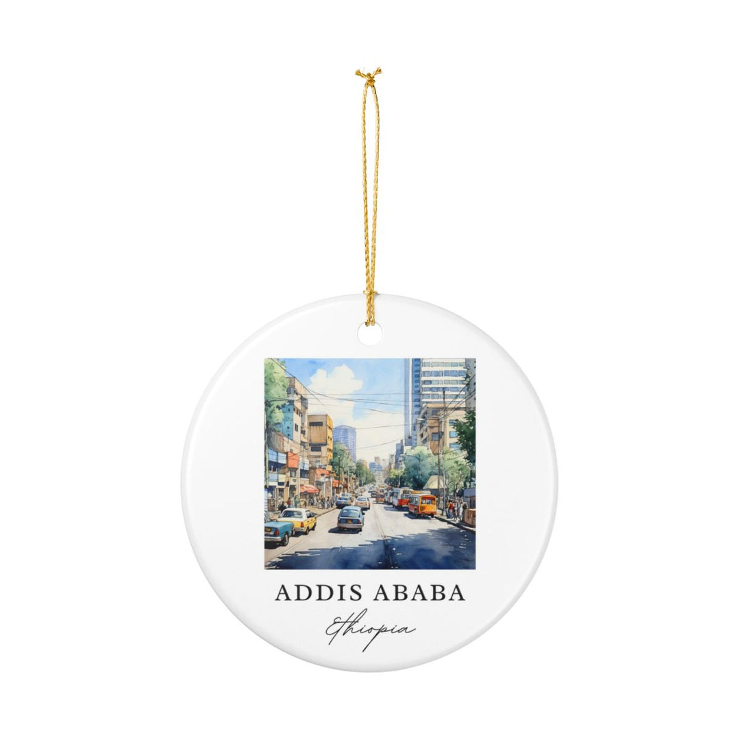Addis Ababa Ornament: Unique Addis Ababa Souvenir, Addis Ababa Xmas Decor, and Authentic Addis Ababa Gift