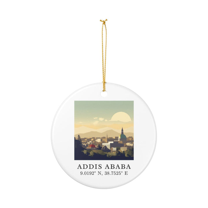 Addis Ababa Ornament: Unique Addis Ababa Souvenir, Addis Ababa Xmas Decor, and Authentic Addis Ababa Gift