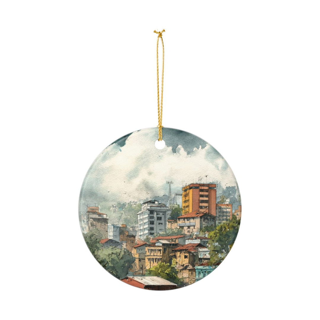 Addis Ababa Ornament: Unique Addis Ababa Souvenir, Addis Ababa Xmas Decor, and Authentic Addis Ababa Gift