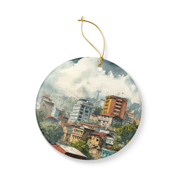 Addis Ababa Ornament: Unique Addis Ababa Souvenir, Addis Ababa Xmas Decor, and Authentic Addis Ababa Gift