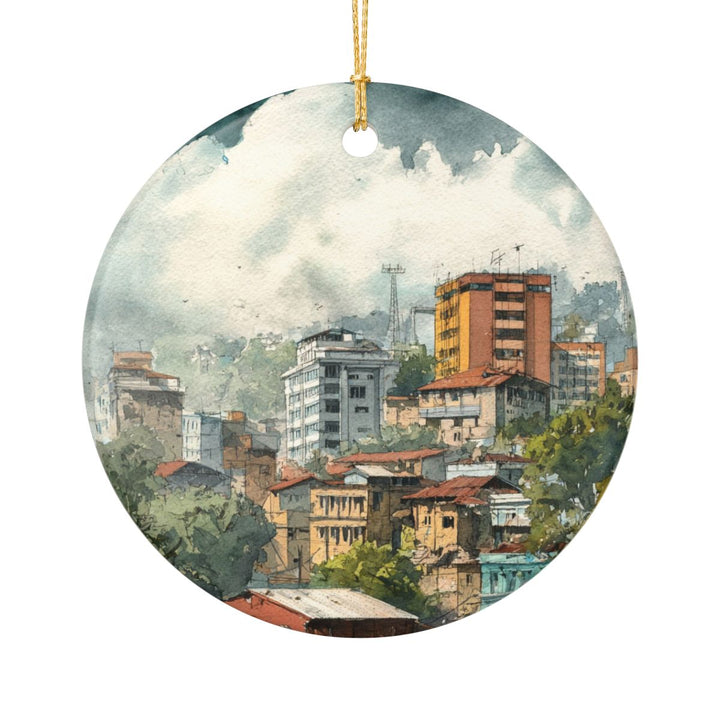Addis Ababa Ornament: Unique Addis Ababa Souvenir, Addis Ababa Xmas Decor, and Authentic Addis Ababa Gift