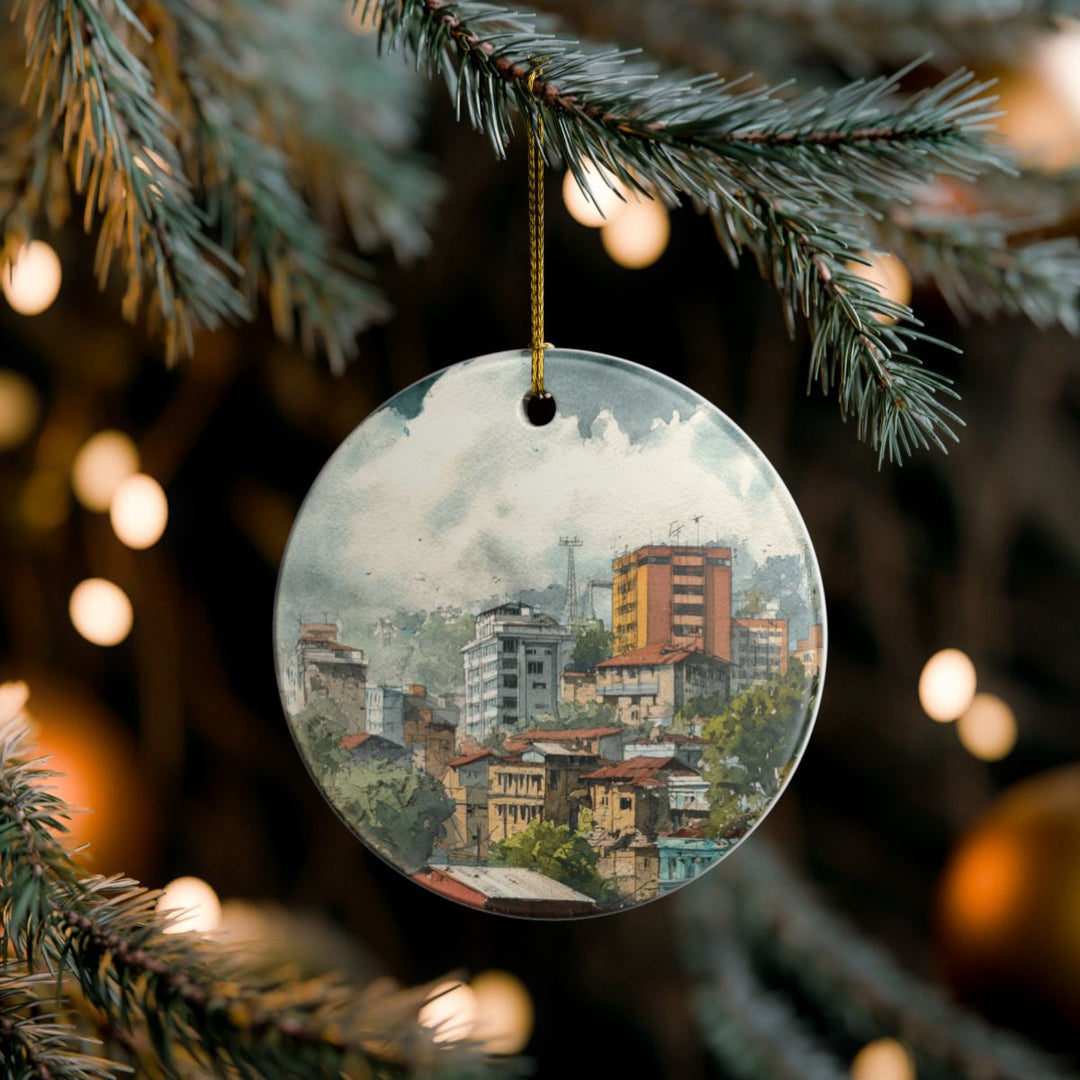 Addis Ababa Ornament: Unique Addis Ababa Souvenir, Addis Ababa Xmas Decor, and Authentic Addis Ababa Gift