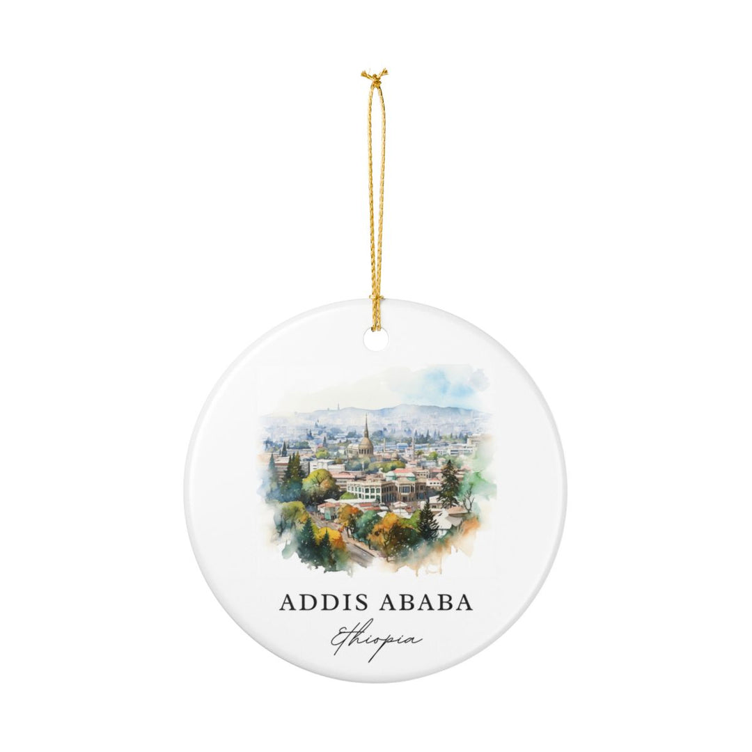 Addis Ababa Ornament: Unique Addis Ababa Souvenir, Addis Ababa Xmas Decor, and Authentic Addis Ababa Gift
