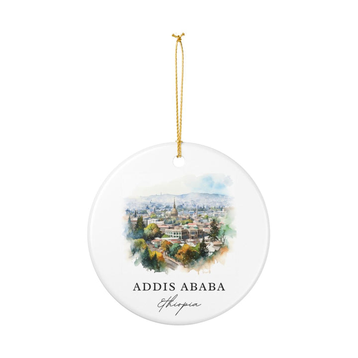 Addis Ababa Ornament: Unique Addis Ababa Souvenir, Addis Ababa Xmas Decor, and Authentic Addis Ababa Gift