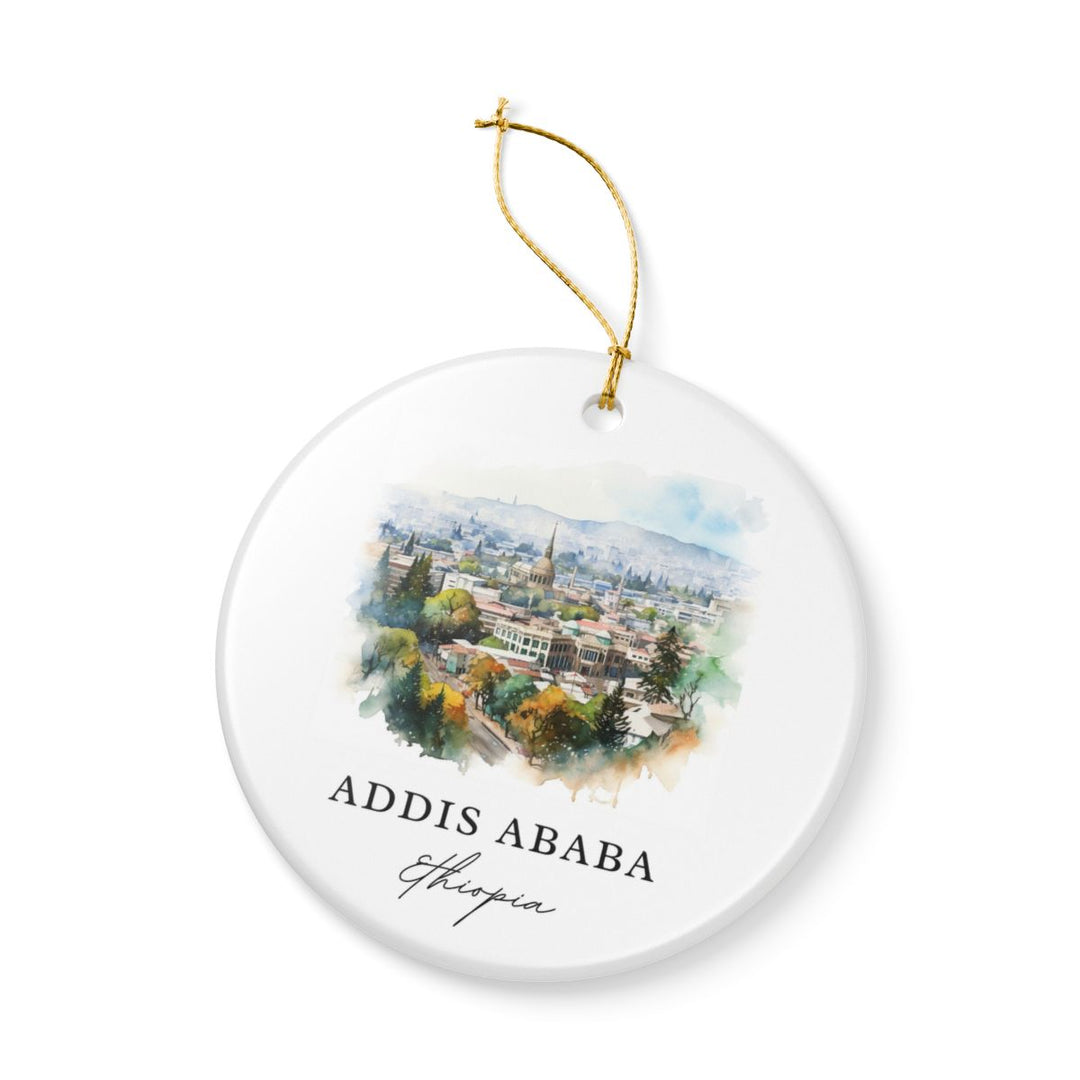 Addis Ababa Ornament: Unique Addis Ababa Souvenir, Addis Ababa Xmas Decor, and Authentic Addis Ababa Gift