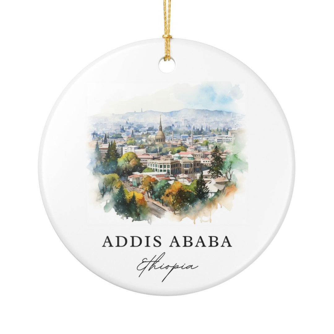 Addis Ababa Ornament: Unique Addis Ababa Souvenir, Addis Ababa Xmas Decor, and Authentic Addis Ababa Gift