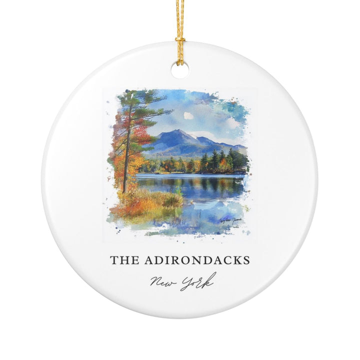 Adirondacks New York Ornament: Unique Adirondacks Souvenir, Adirondacks New York Xmas Decor, and Authentic Adirondacks Gift