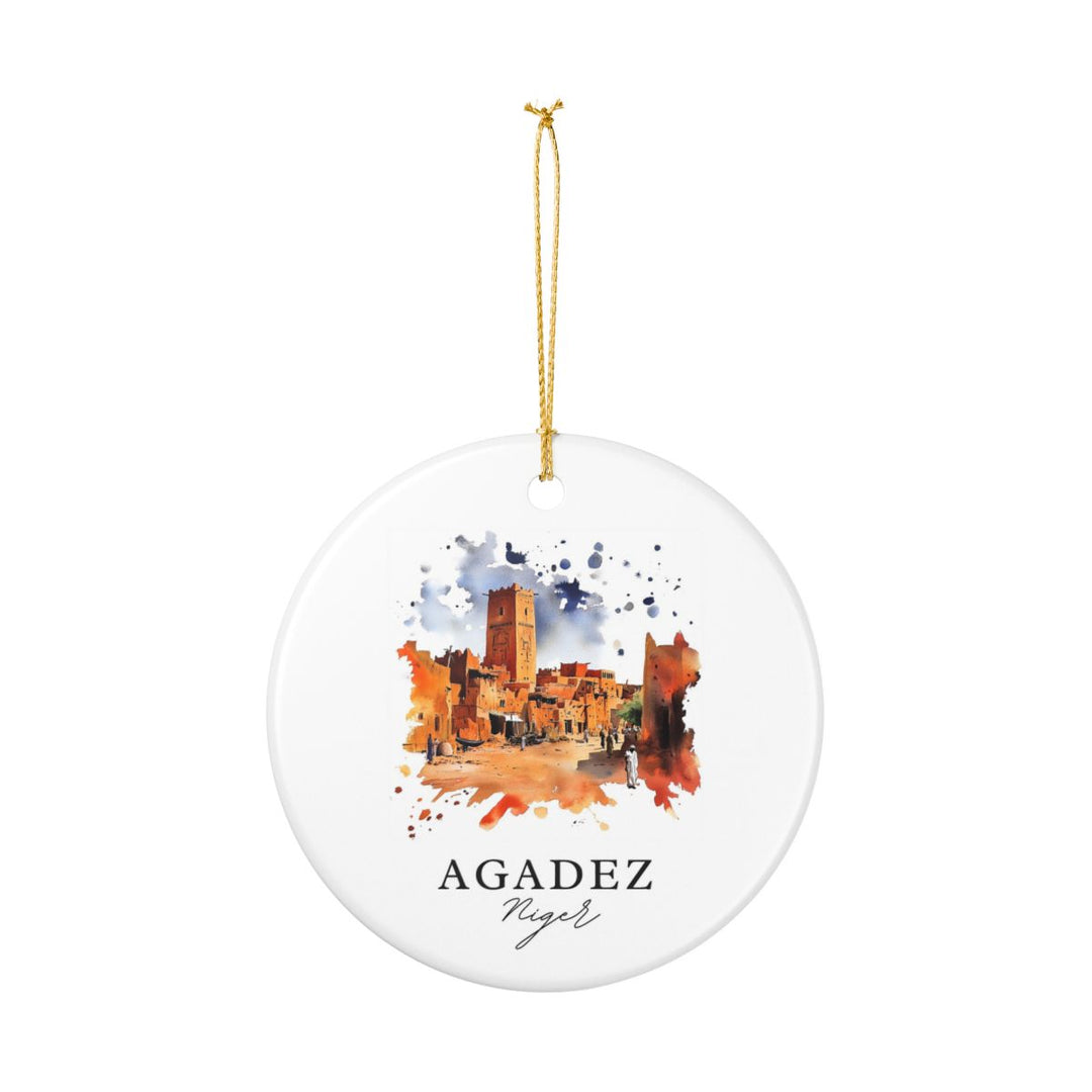 Agadez Niger Ornament: Unique Agadez Niger Souvenir, Agadez Niger Xmas Decor, and Authentic Agadez Niger Gift