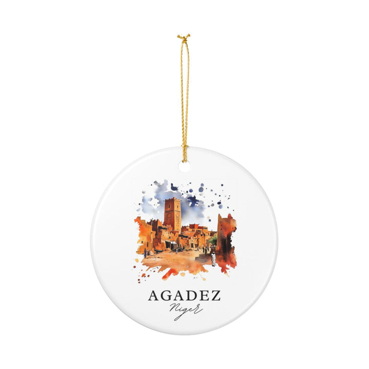 Agadez Niger Ornament: Unique Agadez Niger Souvenir, Agadez Niger Xmas Decor, and Authentic Agadez Niger Gift