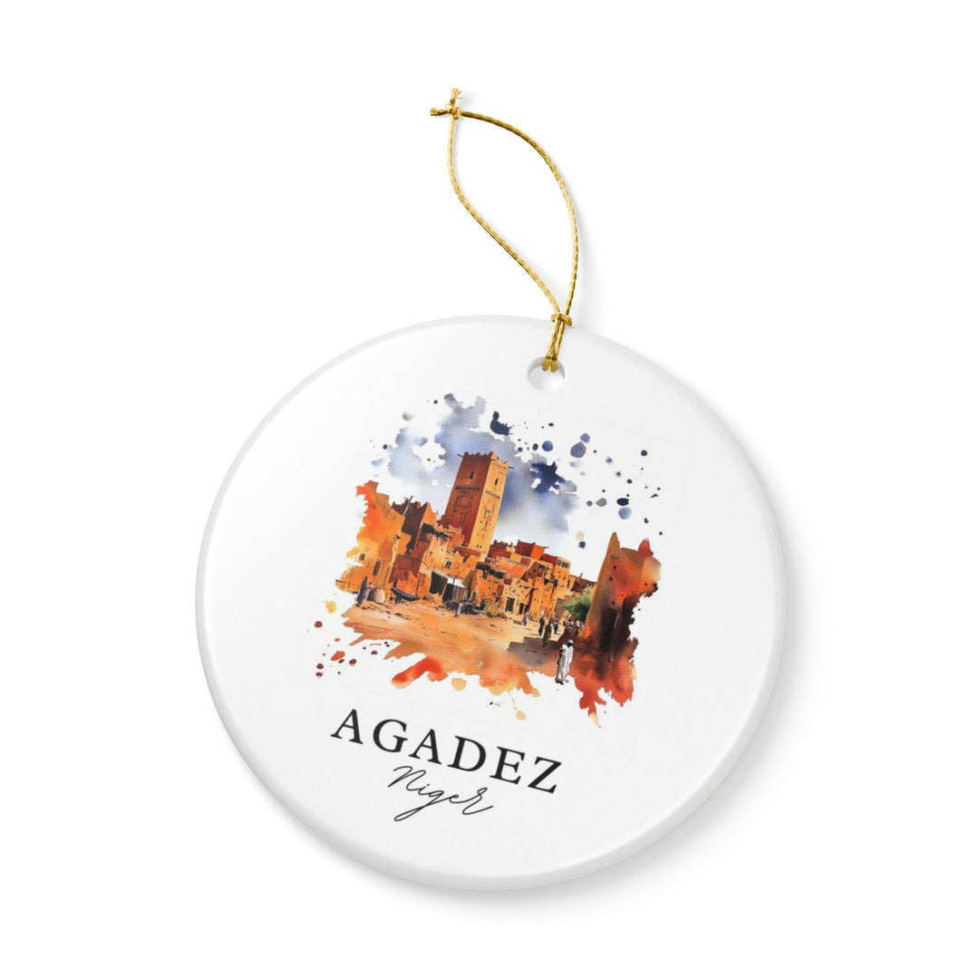Agadez Niger Ornament: Unique Agadez Niger Souvenir, Agadez Niger Xmas Decor, and Authentic Agadez Niger Gift