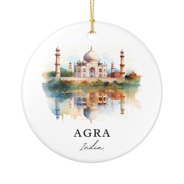 Agra India Ornament: Unique Agra Souvenir, Agra India Xmas Decor, and Authentic Agra Gift
