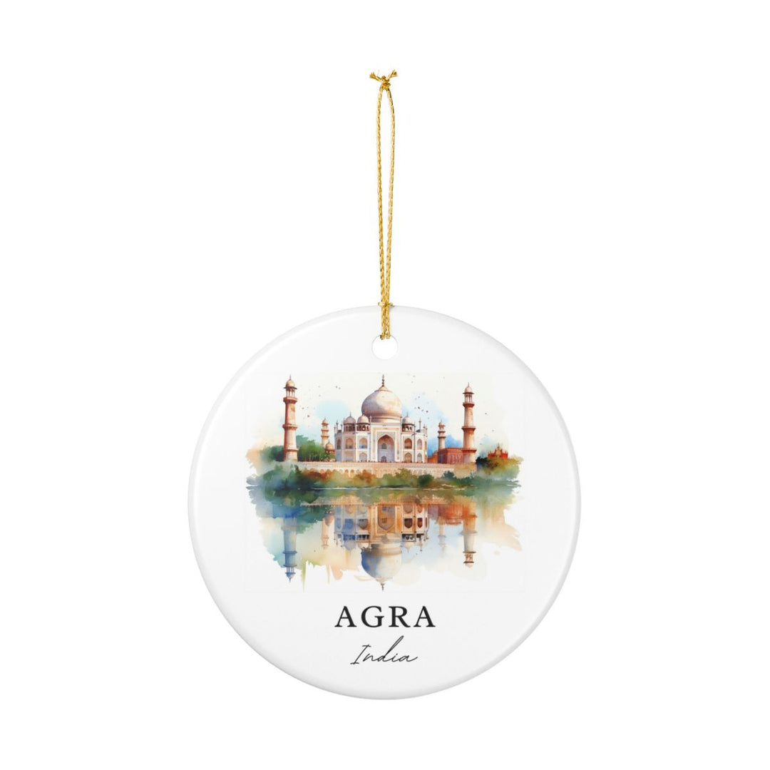 Agra India Ornament: Unique Agra Souvenir, Agra India Xmas Decor, and Authentic Agra Gift