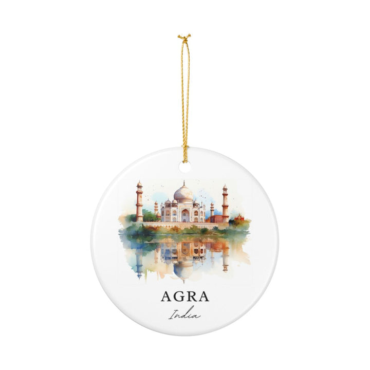 Agra India Ornament: Unique Agra Souvenir, Agra India Xmas Decor, and Authentic Agra Gift