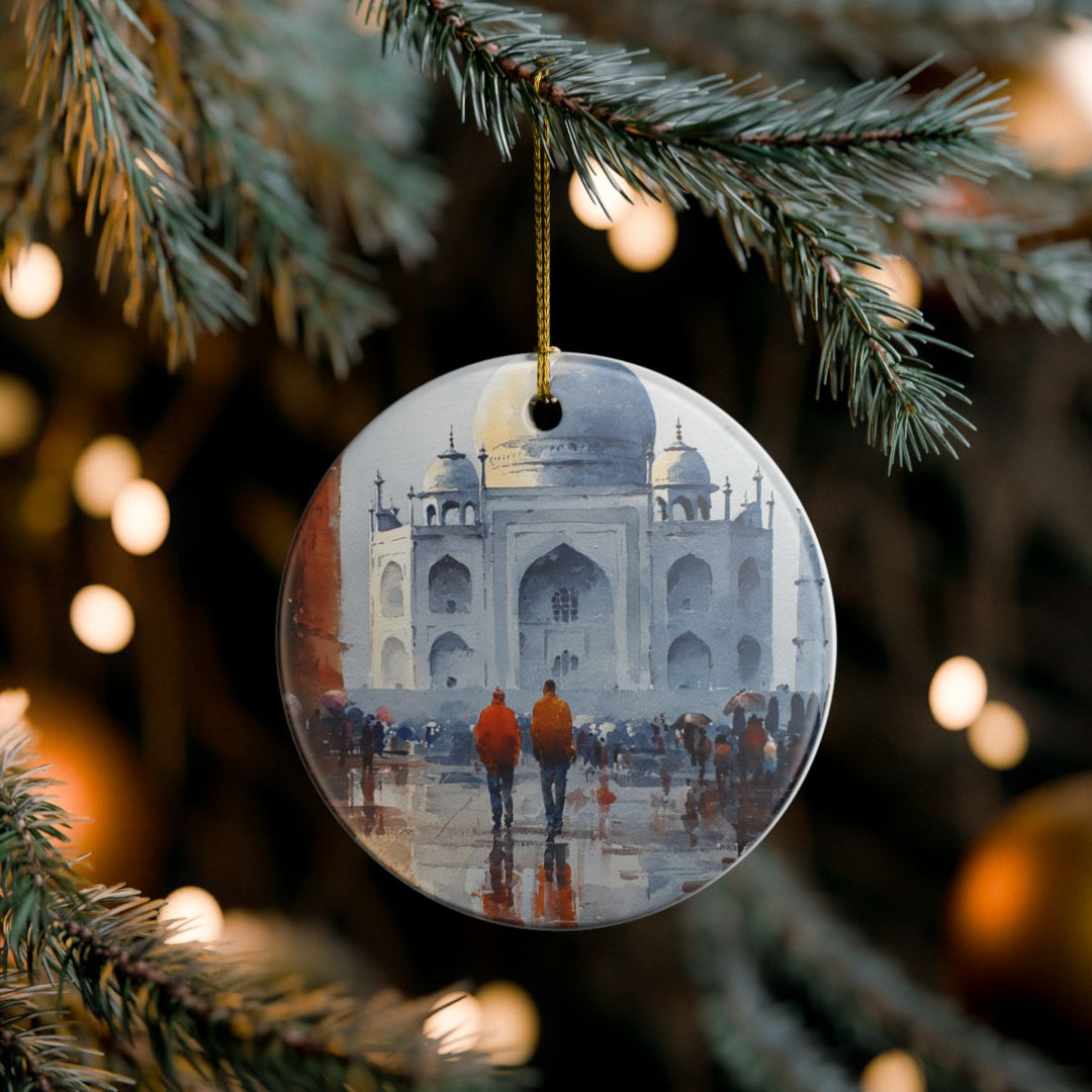 Agra India Ornament: Unique Agra Souvenir, Agra India Xmas Decor, and Authentic Agra Gift
