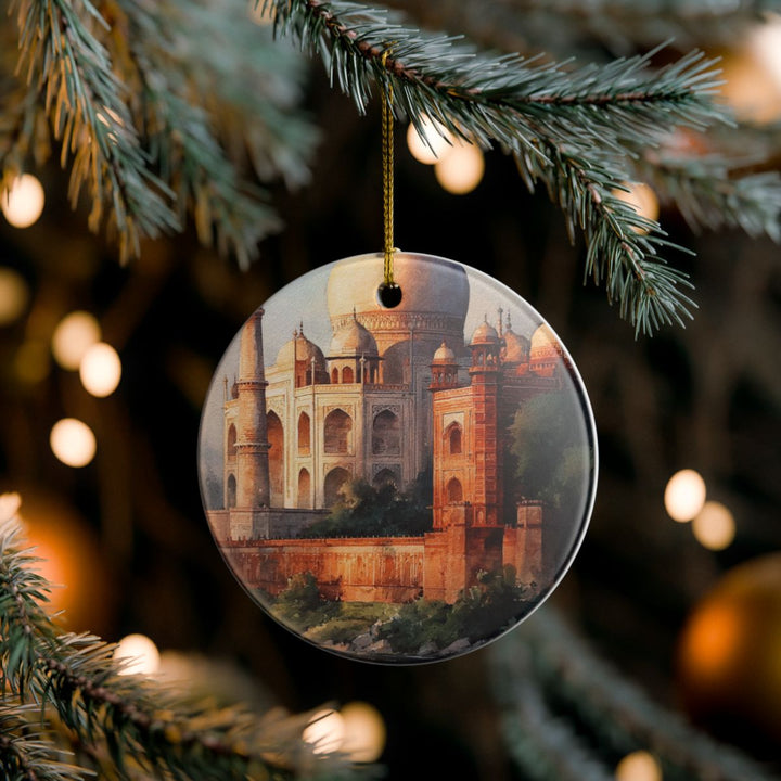 Agra India Ornament: Unique Agra Souvenir, Agra India Xmas Decor, and Authentic Agra Gift