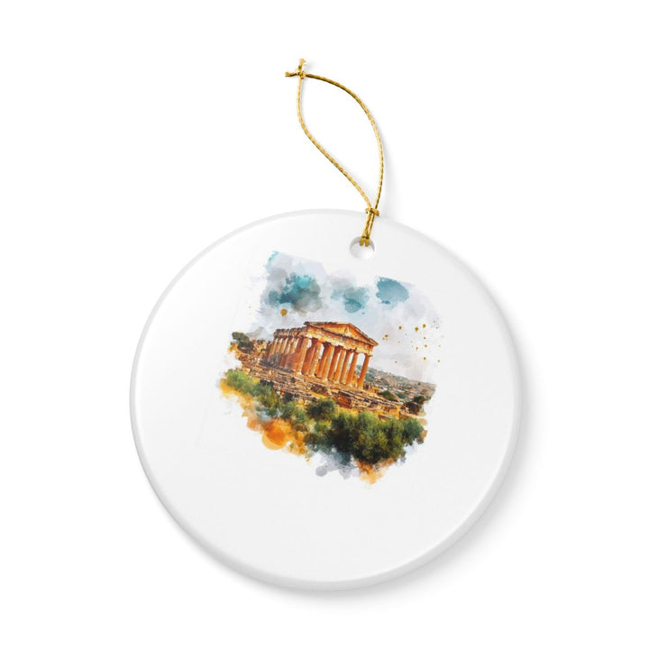 Agrigento Italy Ornament: Unique Agrigento Souvenir, Agrigento Italy Xmas Decor, and Authentic Agrigento Gift
