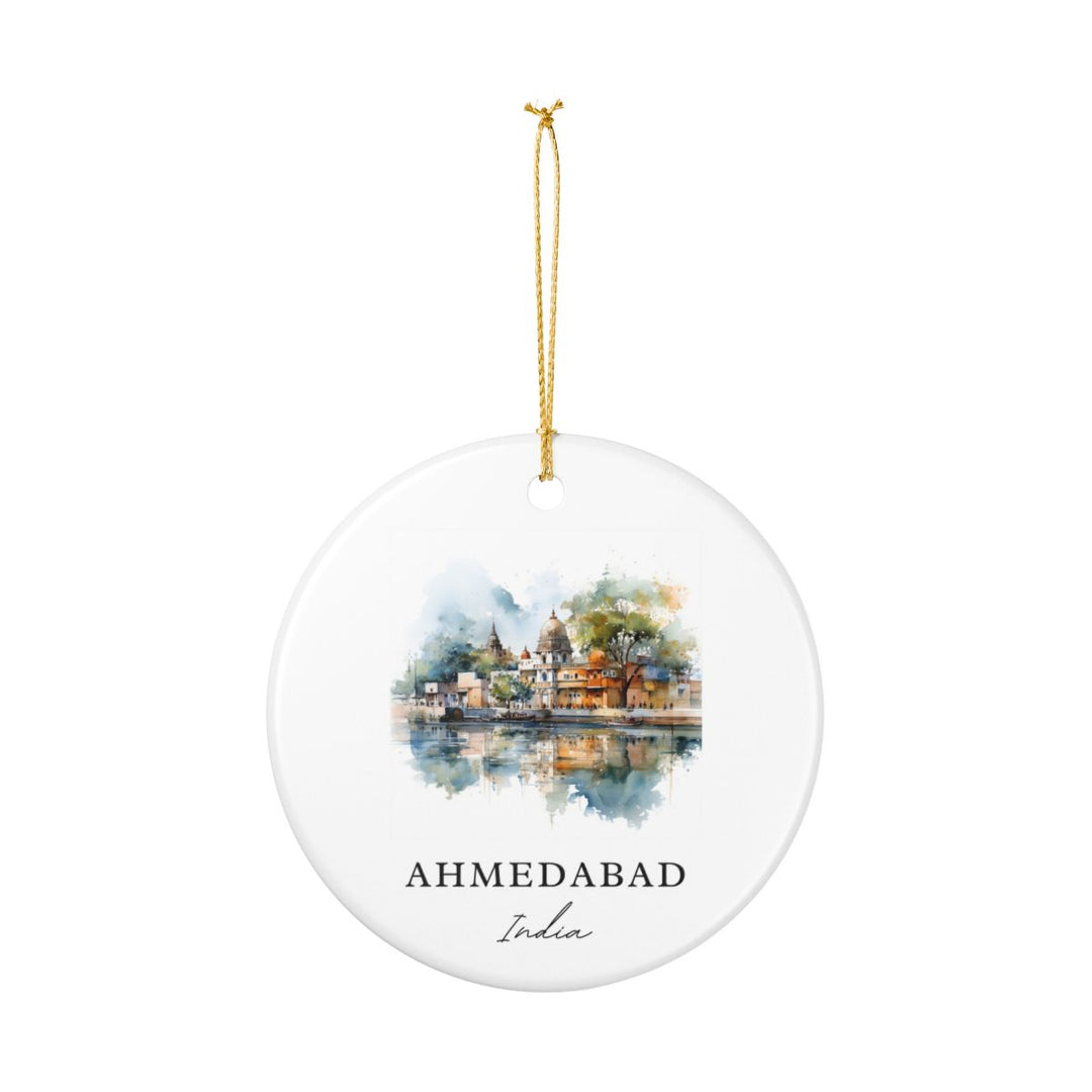 Ahmedabad India Ornament: Unique Ahmedabad Souvenir, Ahmedabad India Xmas Decor, and Authentic Ahmedabad Gift