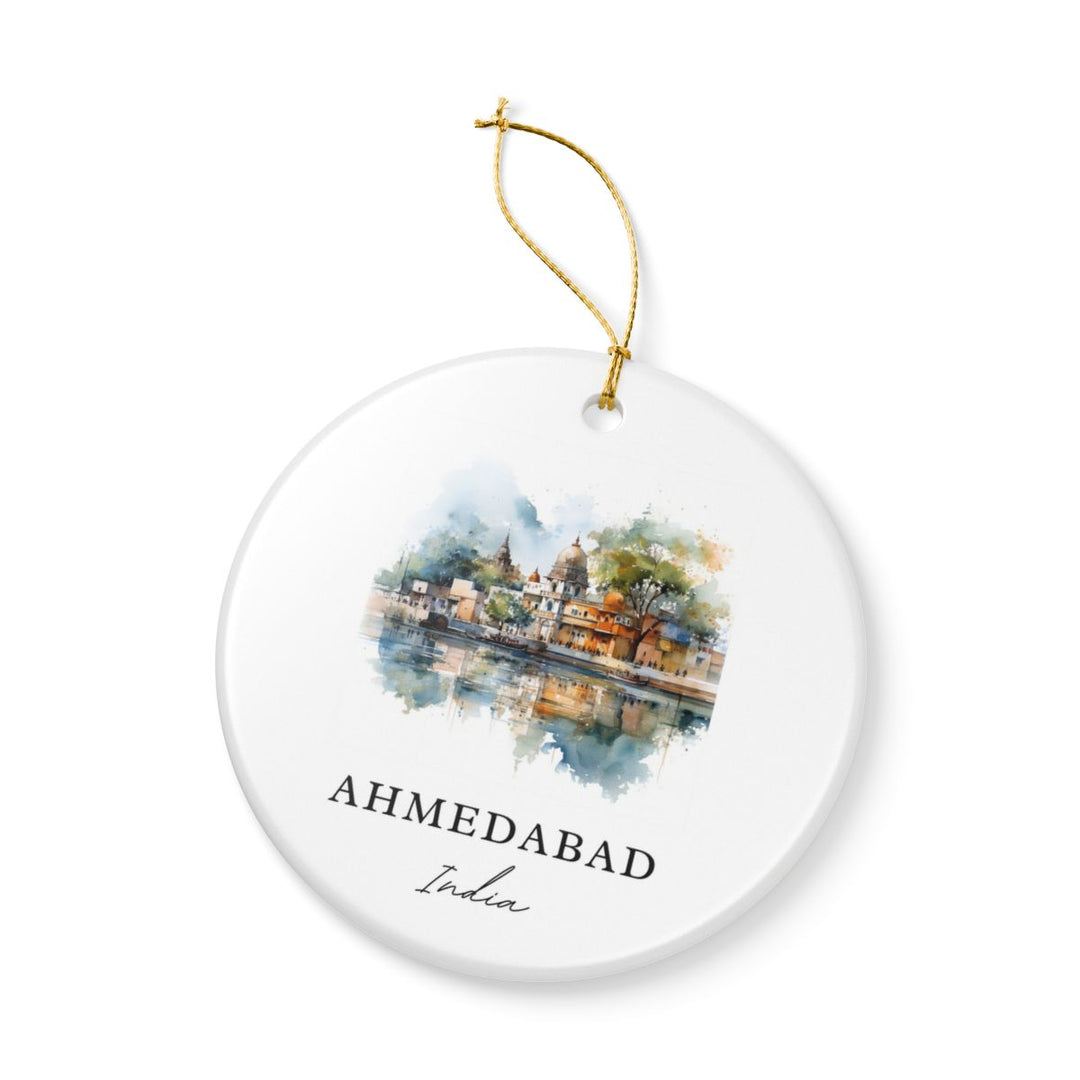 Ahmedabad India Ornament: Unique Ahmedabad Souvenir, Ahmedabad India Xmas Decor, and Authentic Ahmedabad Gift