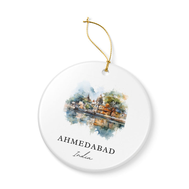 Ahmedabad India Ornament: Unique Ahmedabad Souvenir, Ahmedabad India Xmas Decor, and Authentic Ahmedabad Gift