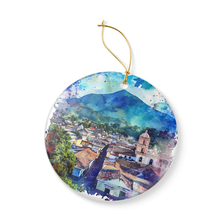 Ahuachapan El Salvador Ornament: Unique Ahuachapan El Salvador Souvenir, Ahuachapan El Salvador Xmas Decor, and Authentic Ahuachapan El Salvador Gift