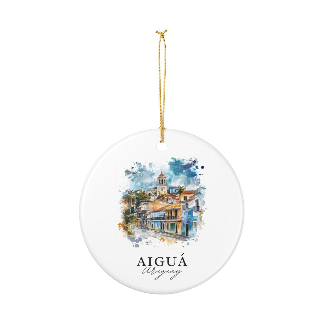 Aiguá Uruguay Ornament: Unique Aiguá Uruguay Souvenir, Aiguá Uruguay Xmas Decor, and Authentic Aiguá Uruguay Gift