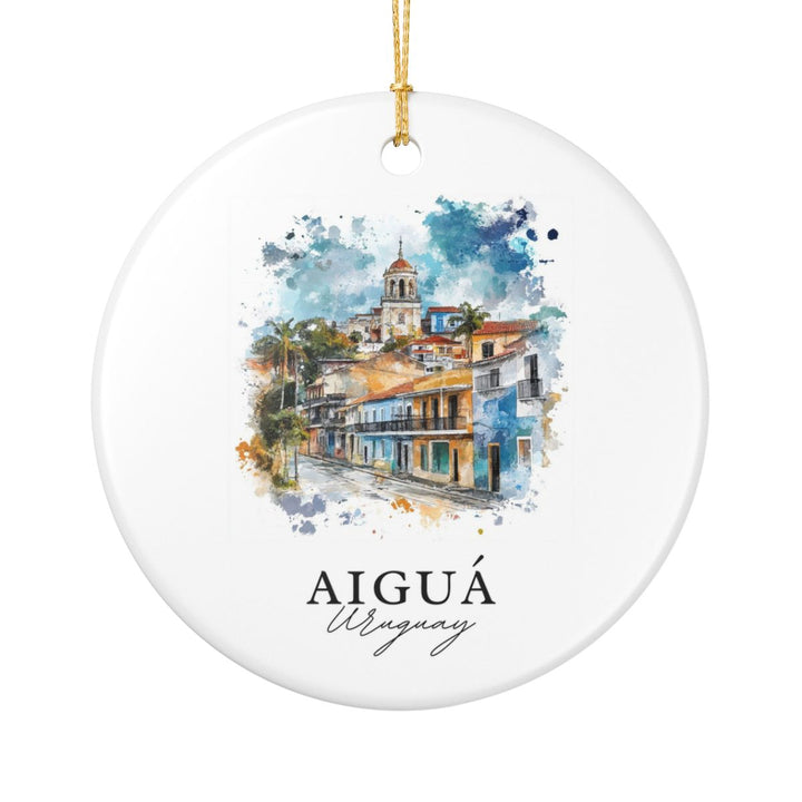 Aiguá Uruguay Ornament: Unique Aiguá Uruguay Souvenir, Aiguá Uruguay Xmas Decor, and Authentic Aiguá Uruguay Gift