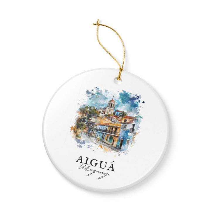 Aiguá Uruguay Ornament: Unique Aiguá Uruguay Souvenir, Aiguá Uruguay Xmas Decor, and Authentic Aiguá Uruguay Gift