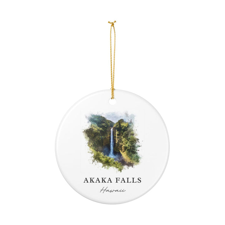 Akaka Falls Hawaii Ornament: Unique Akaka Falls Souvenir, Akaka Falls Hawaii Xmas Decor, and Authentic Akaka Falls Gift