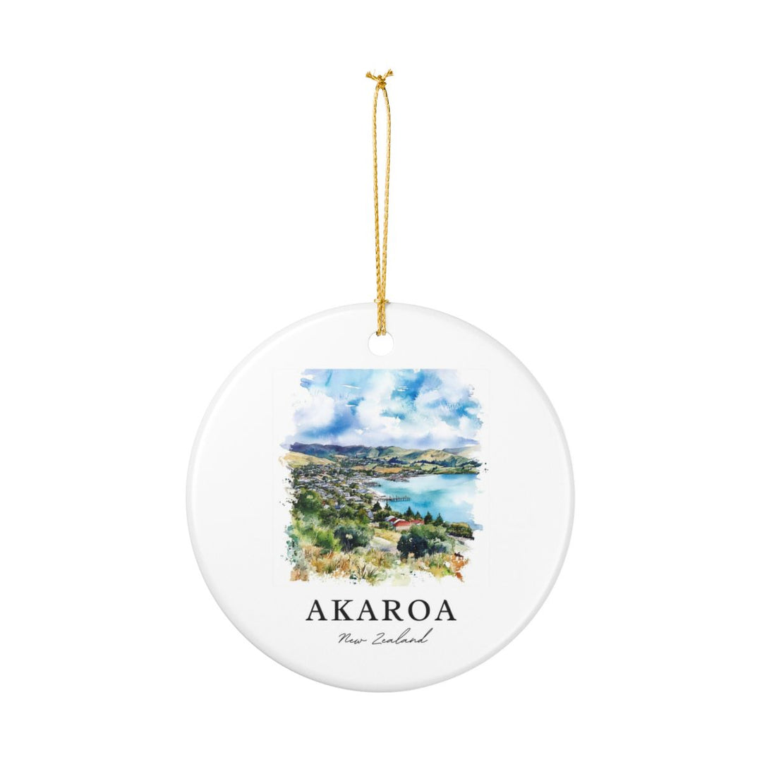 Akaroa New Zealand Ornament: Unique Akaroa Souvenir, Akaroa New Zealand Xmas Decor, and Authentic Akaroa Gift