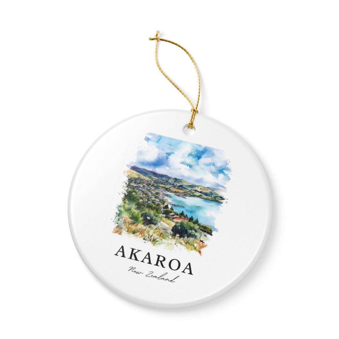 Akaroa New Zealand Ornament: Unique Akaroa Souvenir, Akaroa New Zealand Xmas Decor, and Authentic Akaroa Gift