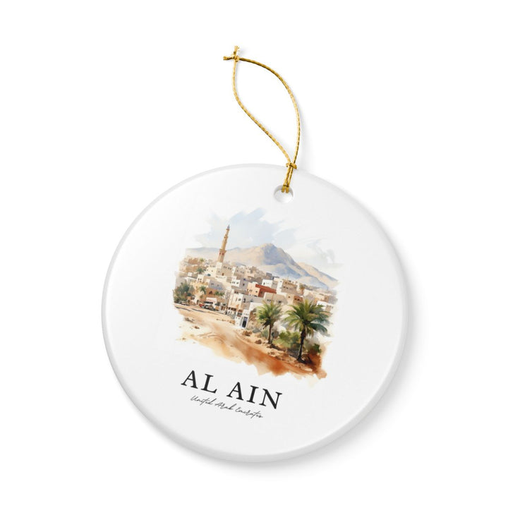 AL Ain UAE Ornament: Unique AL Ain Souvenir, AL Ain United Arab Emirates Xmas Decor, and Authentic AL Ain Gift