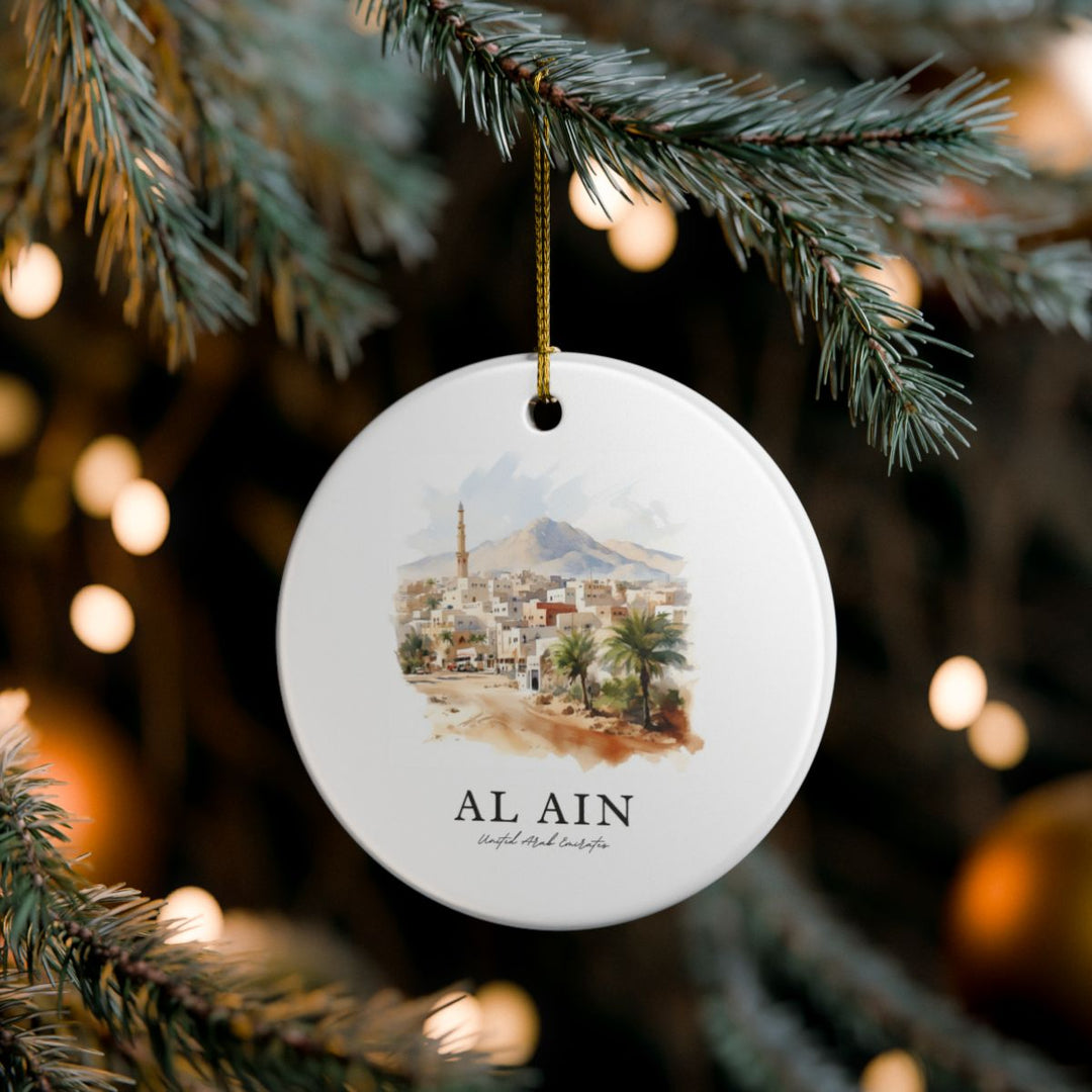 AL Ain UAE Ornament: Unique AL Ain Souvenir, AL Ain United Arab Emirates Xmas Decor, and Authentic AL Ain Gift