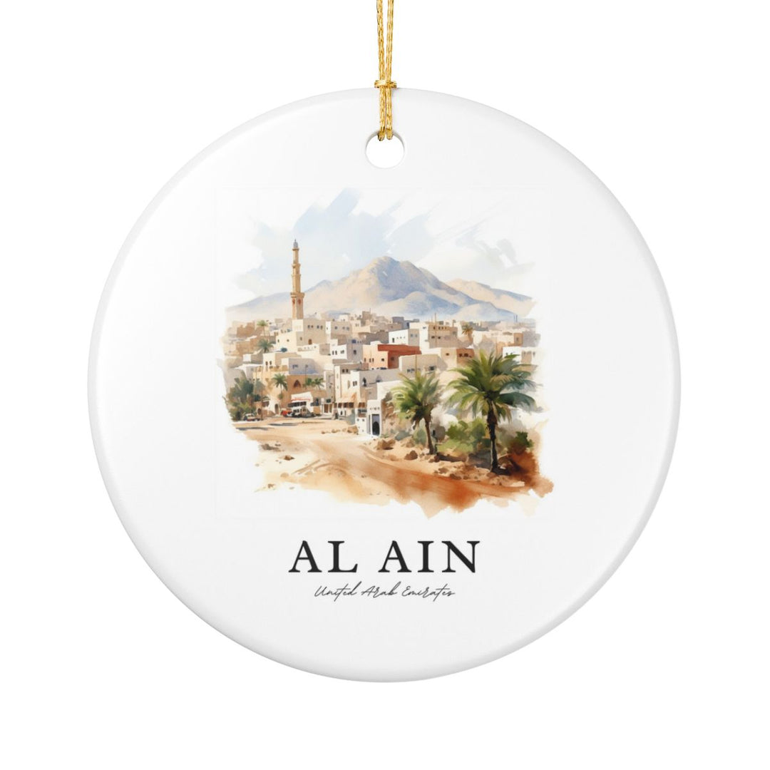 AL Ain UAE Ornament: Unique AL Ain Souvenir, AL Ain United Arab Emirates Xmas Decor, and Authentic AL Ain Gift