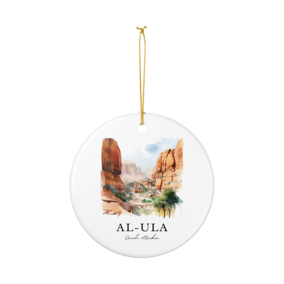 Al-ula Saudi Arabia Ornament: Unique Al-ula Saudi Arabia Souvenir, Al-ula Saudi Arabia Xmas Decor, and Authentic Al-ula Saudi Arabia Gift